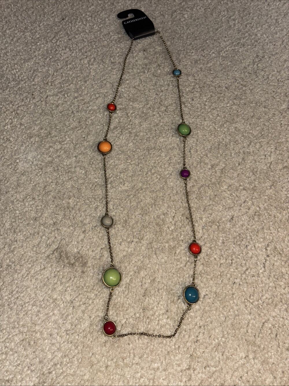 Vintage Catherines Scarab Style Necklace NWT 24 Inch